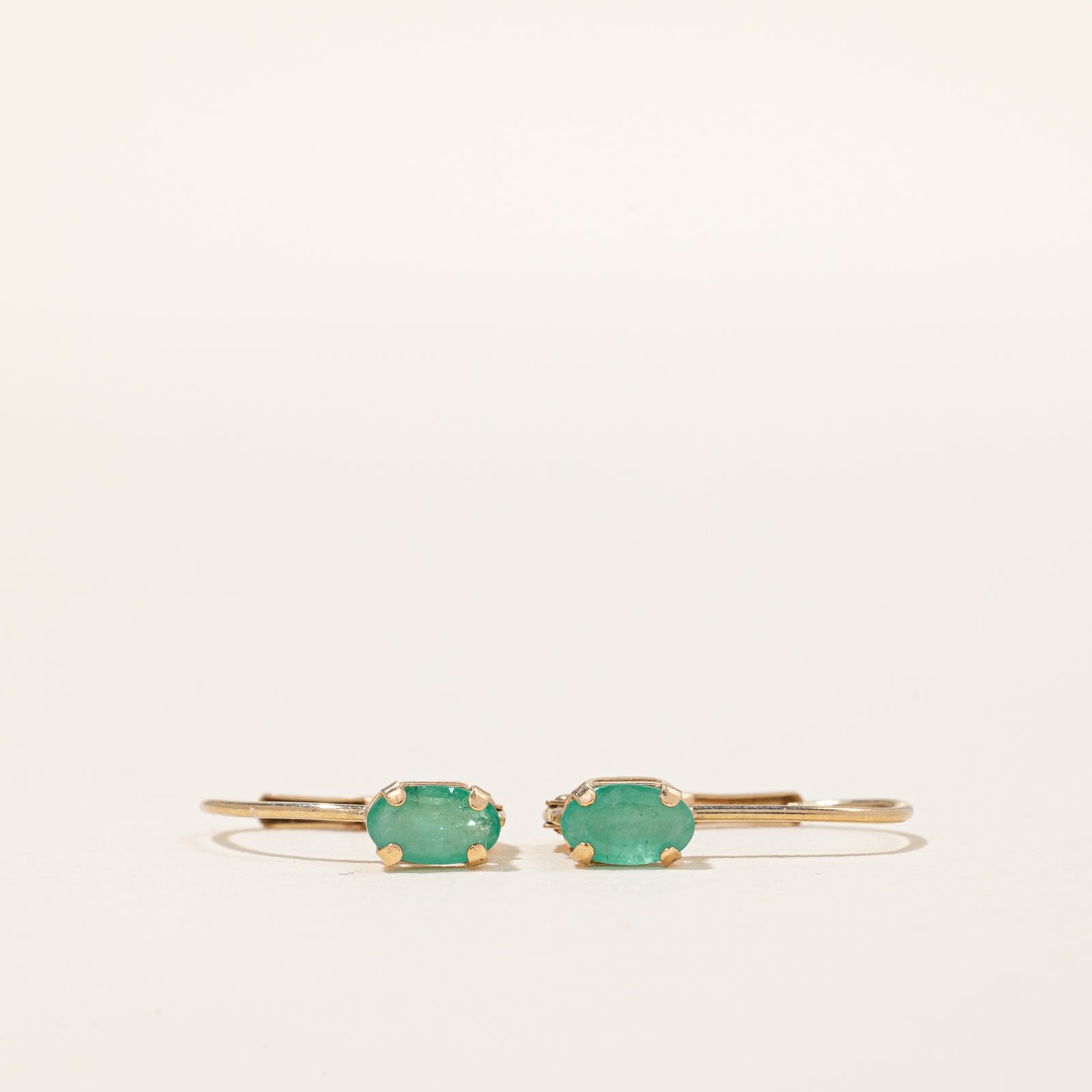 Emerald Hoop Earrings | 0.30ctw |