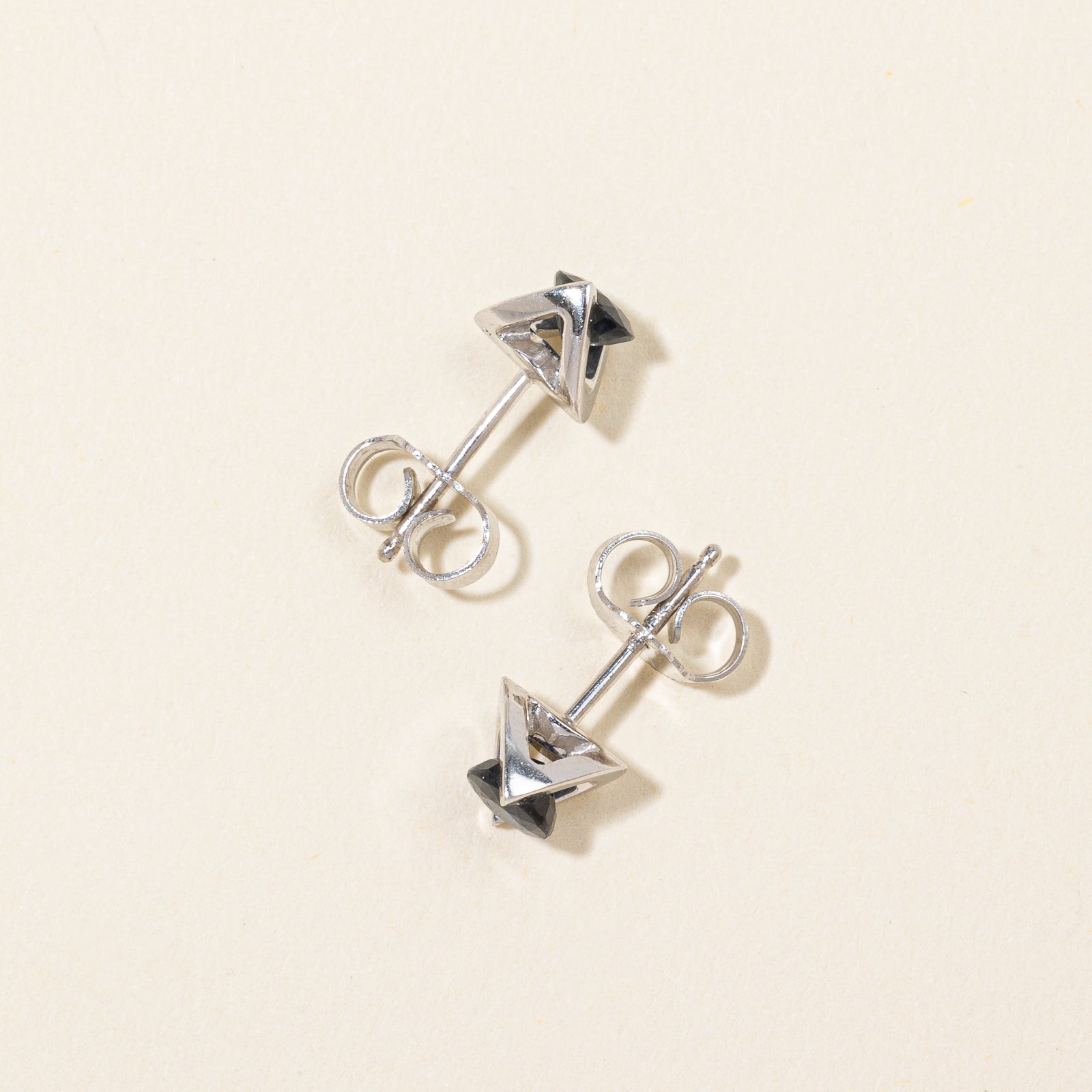 10K White Gold Sapphire Earrings | 0.57ctw