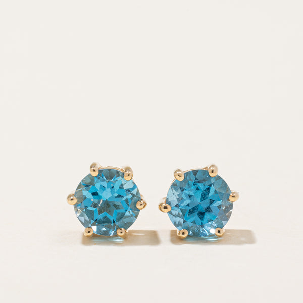 Blue Topaz Earrings | 2.00ctw |