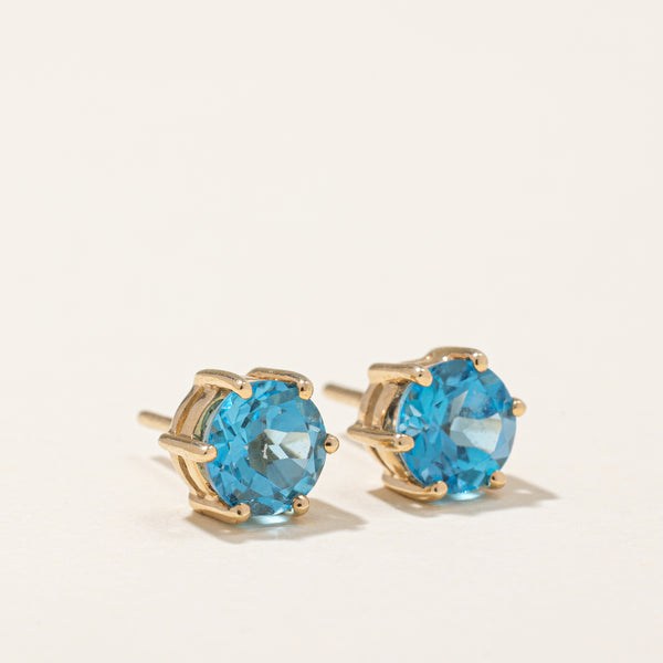 Blue Topaz Earrings | 2.00ctw |