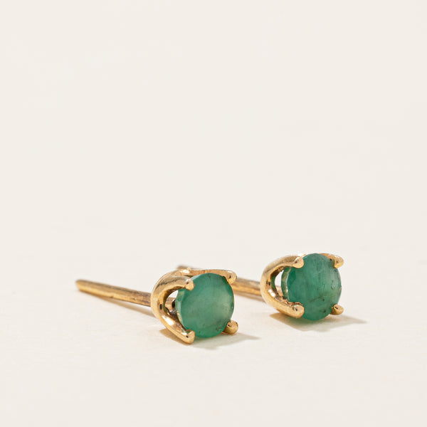 Emerald Stud Earrings | 0.30ctw |