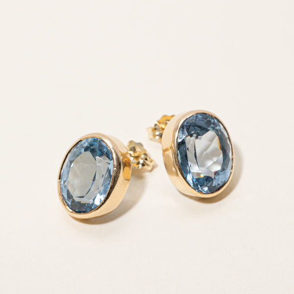 Synthetic Spinel Earrings | 10.50ctw |