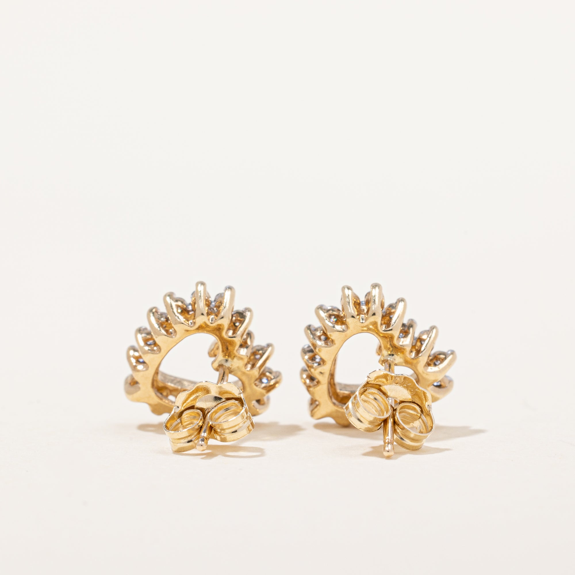 Diamond Heart Earrings | 0.16ctw |