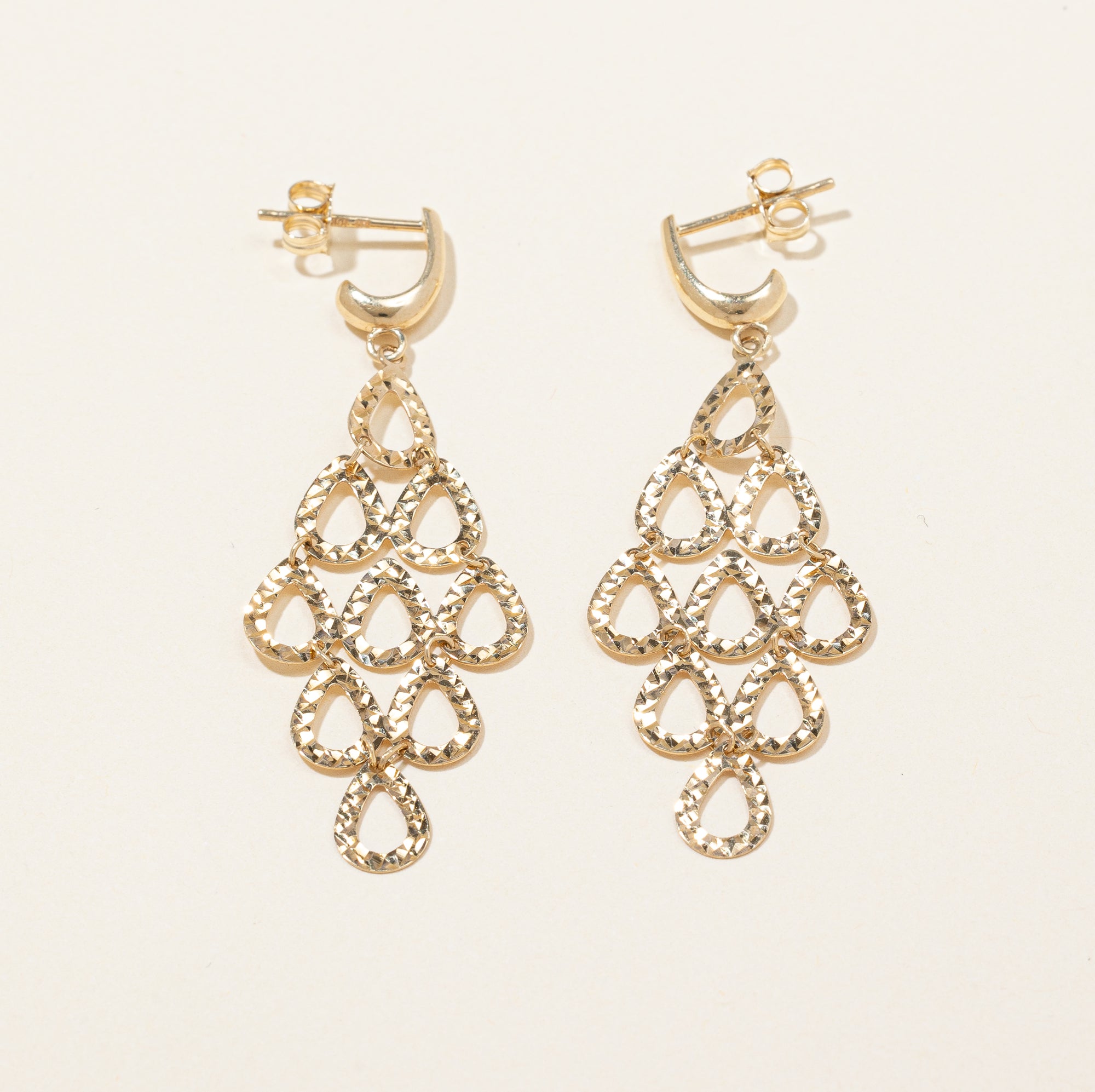 10k Yellow Gold Drop Earrings