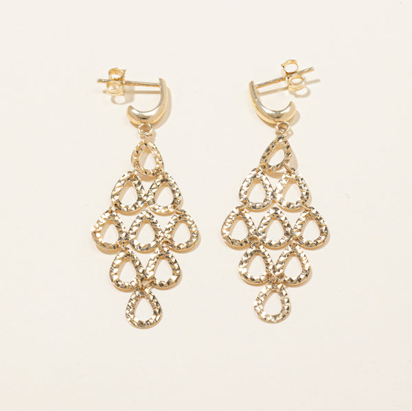 10k Yellow Gold Drop Earrings