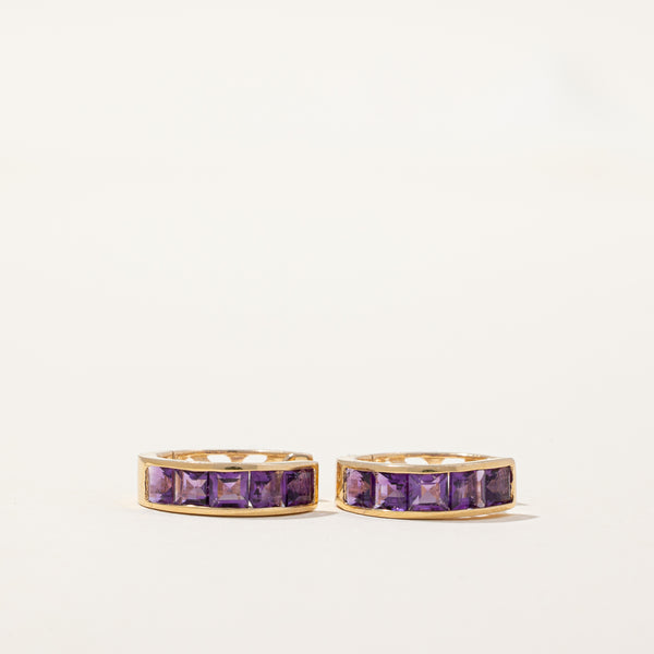 Amethyst Huggie Earrings | 1.00ctw |