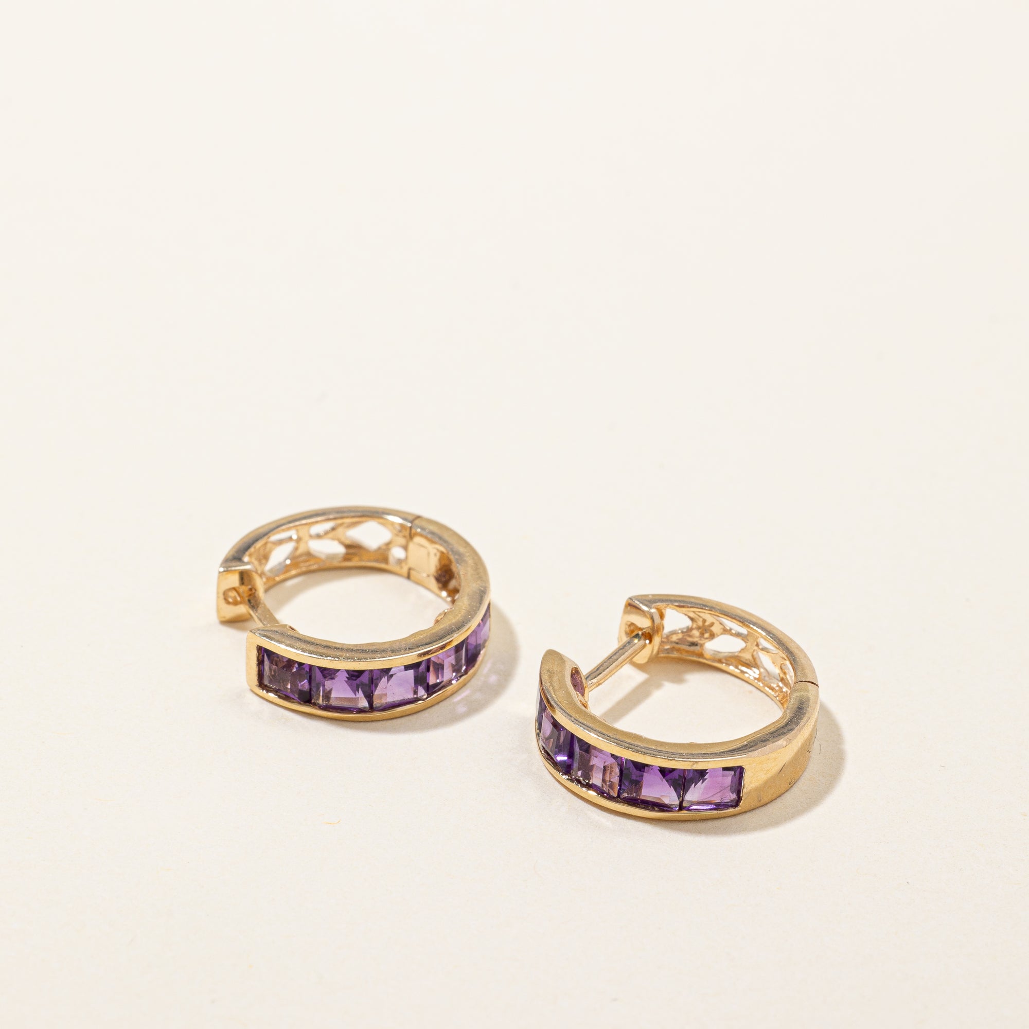 Amethyst Huggie Earrings | 1.00ctw |