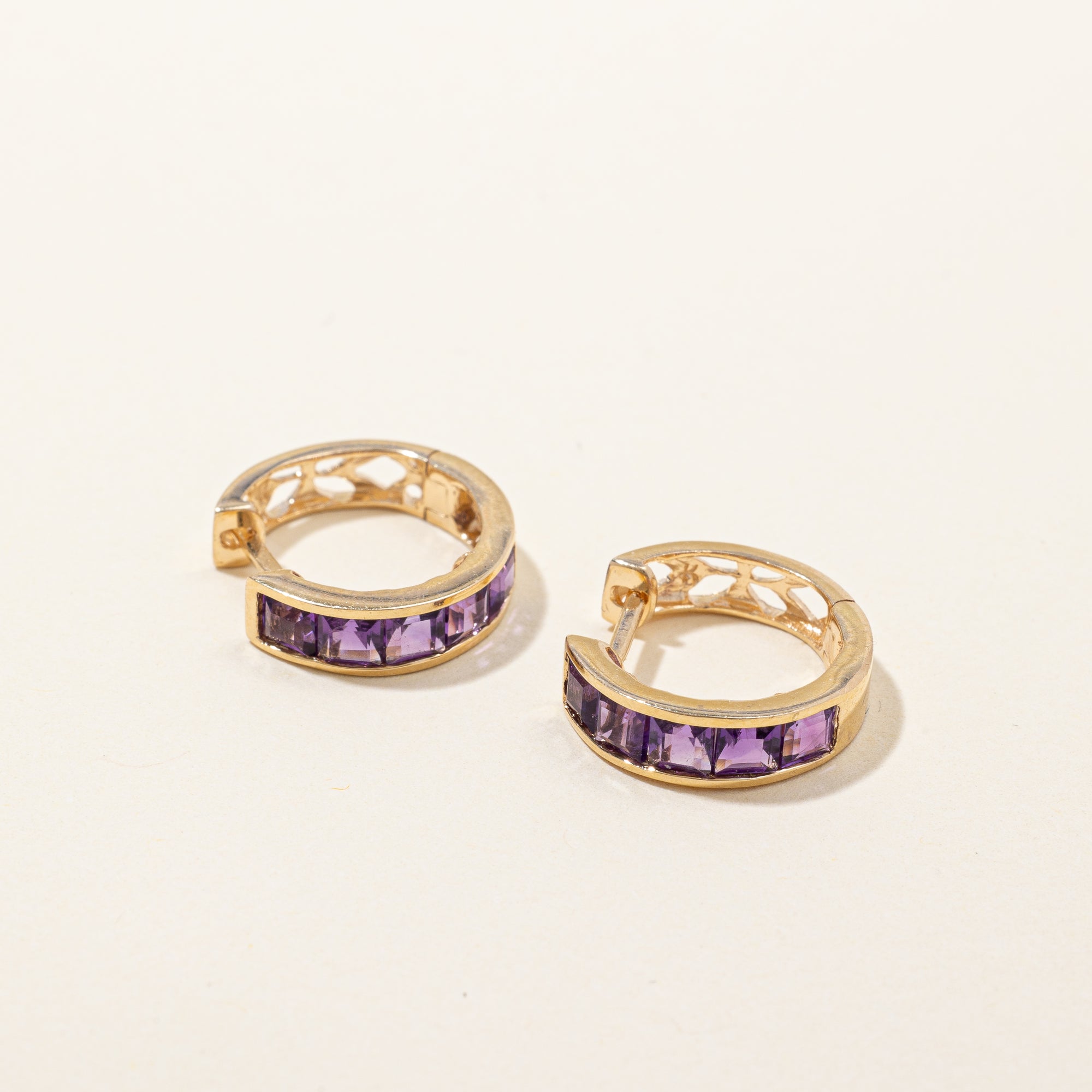 Amethyst Huggie Earrings | 1.00ctw |