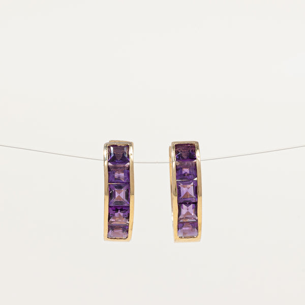 Amethyst Huggie Earrings | 1.00ctw |