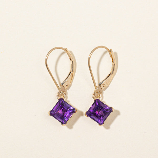 Amethyst Drop Earrings | 2.00ctw |