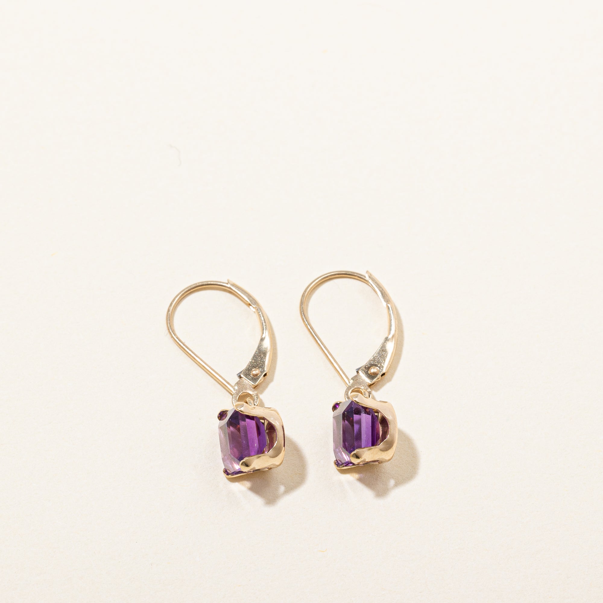 Amethyst Drop Earrings | 2.00ctw |