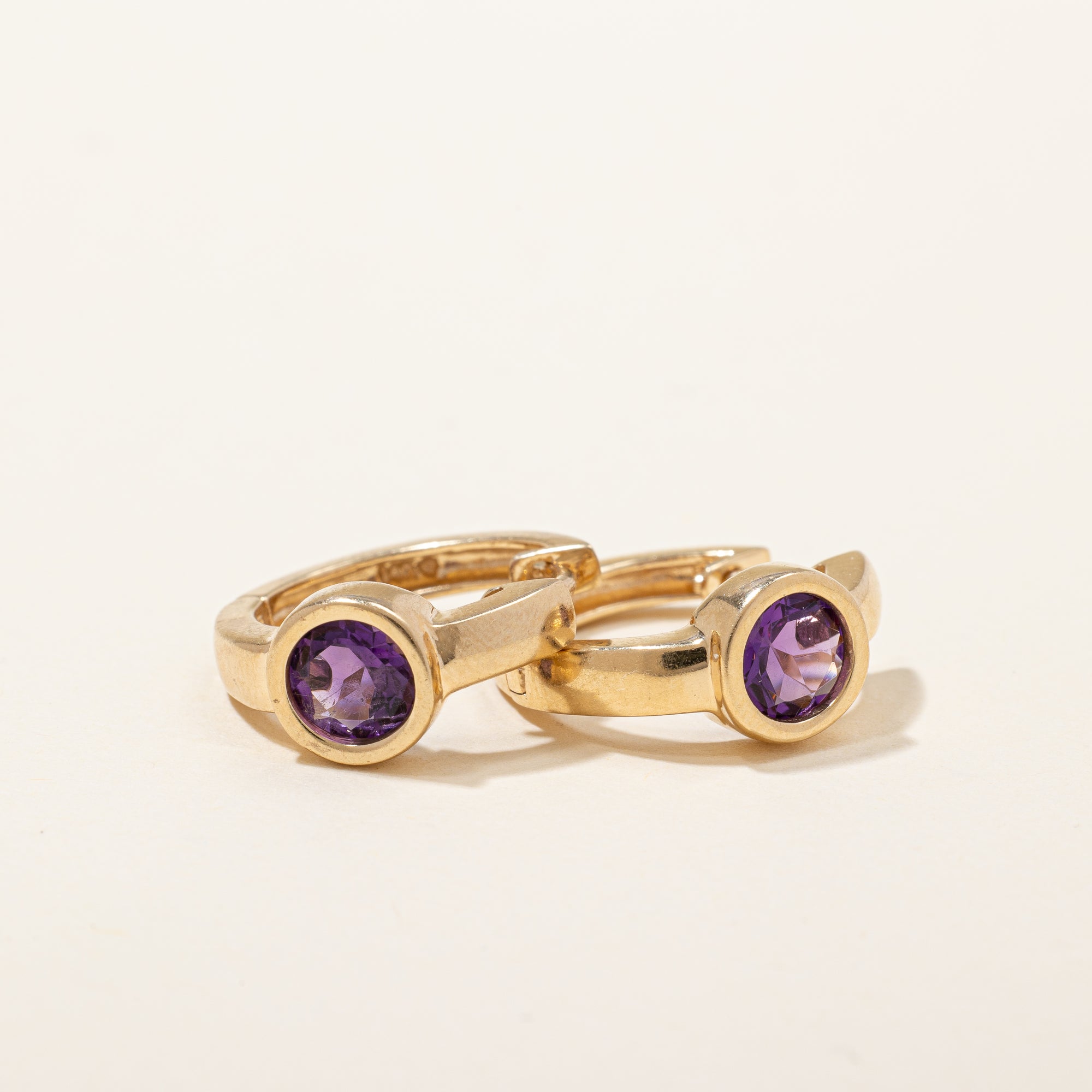 Amethyst Hoop Earrings | 1.10ctw |