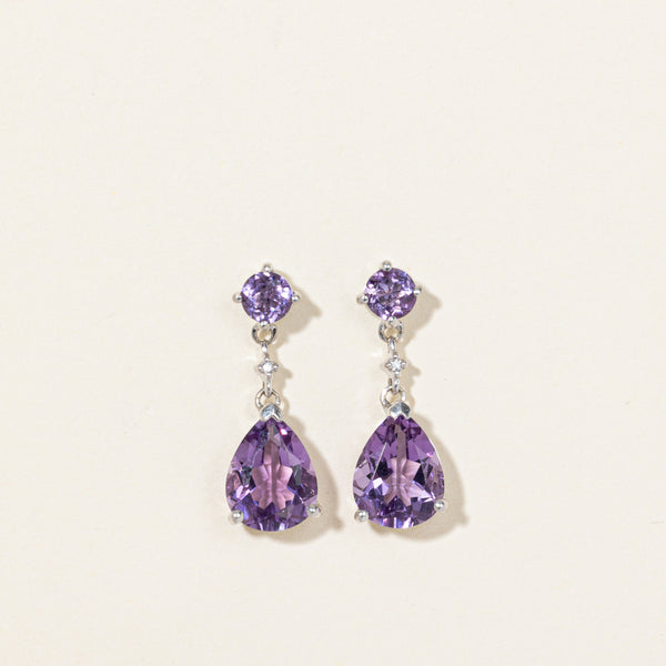 Amethyst Drop Earrings | 3.00ctw |