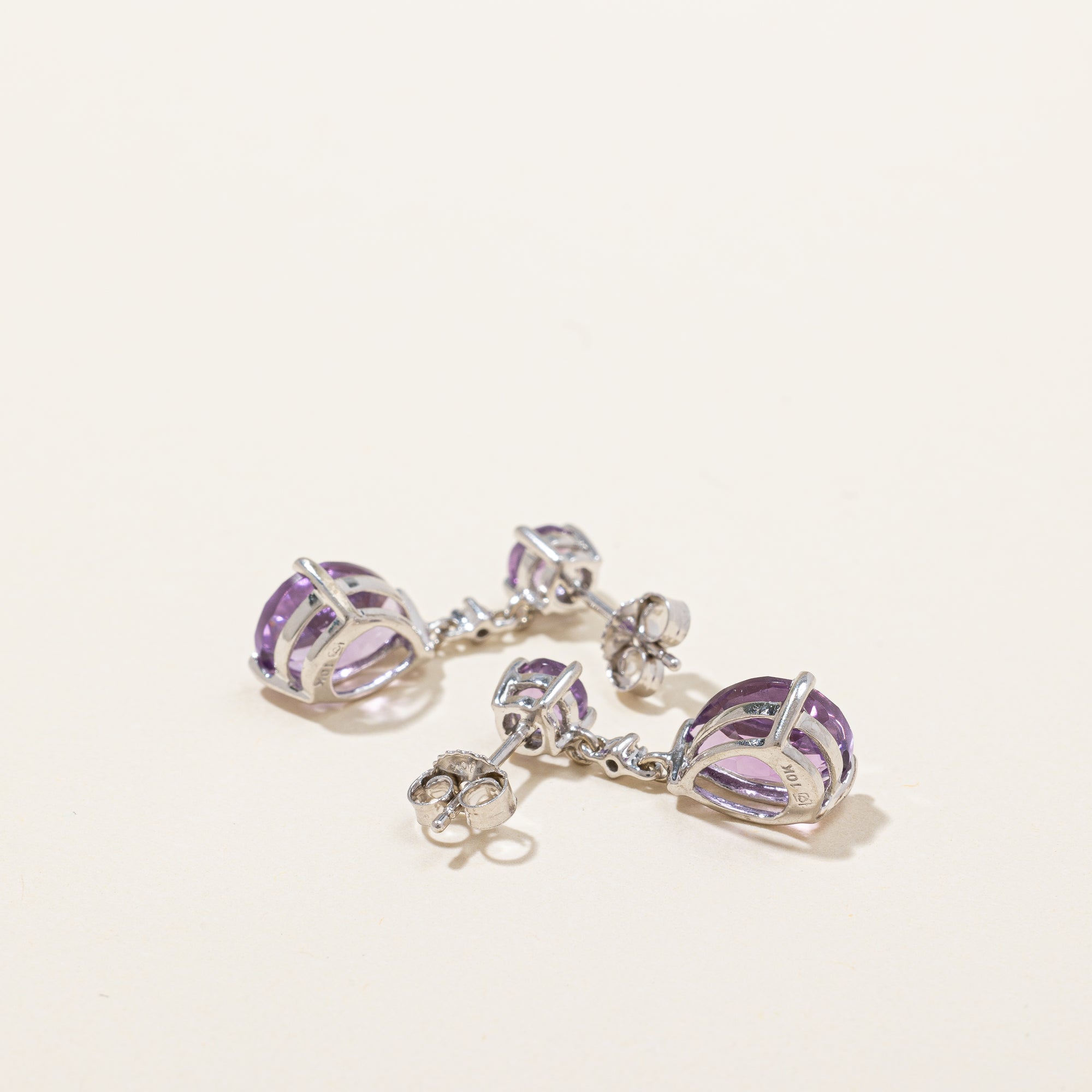 Amethyst Drop Earrings | 3.00ctw |