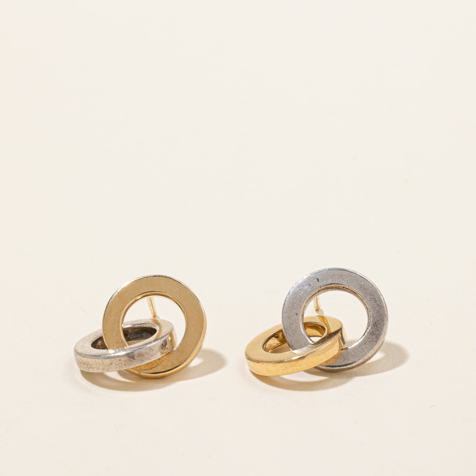 'Tiffany & Co' Two Tone Earrings