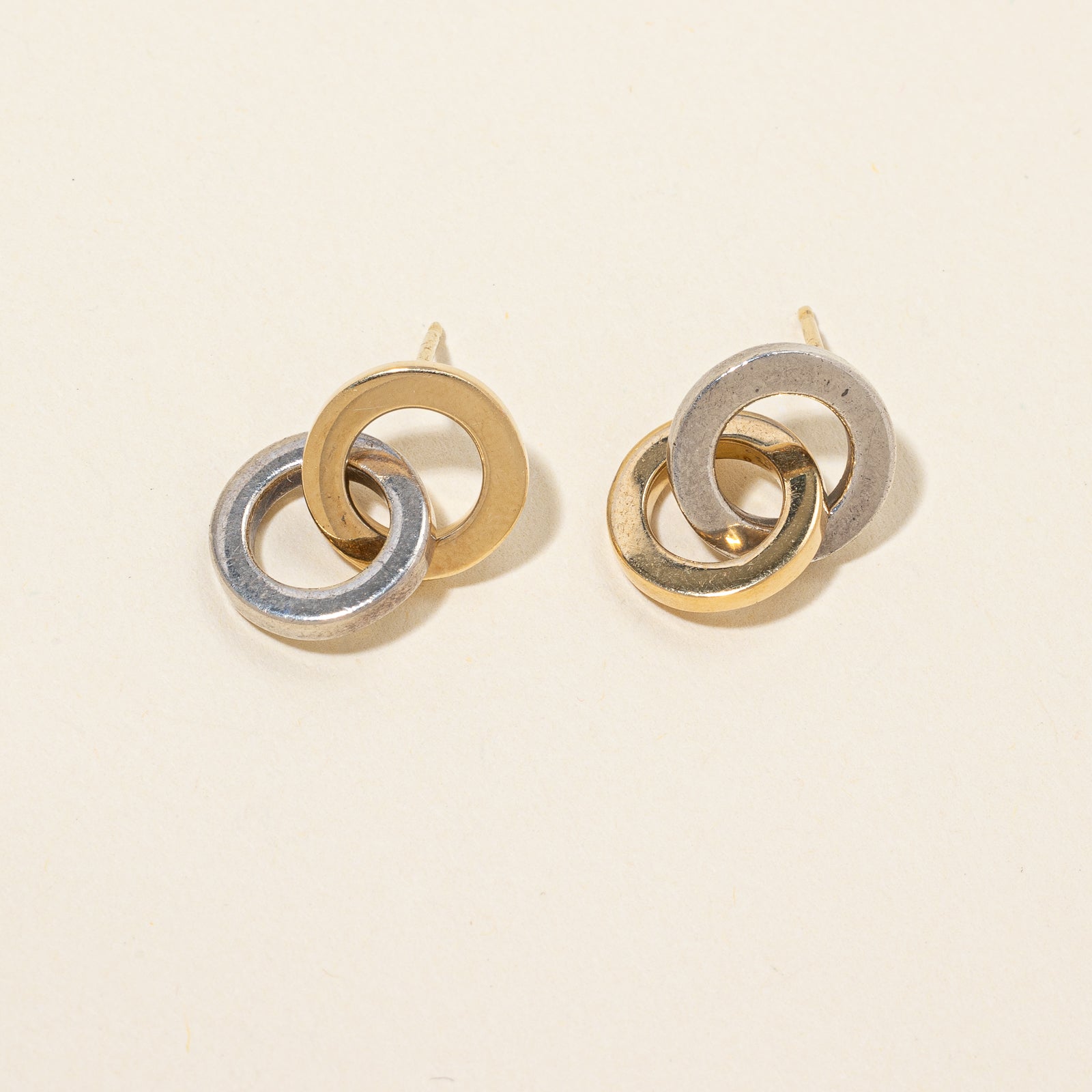 'Tiffany & Co' Two Tone Earrings