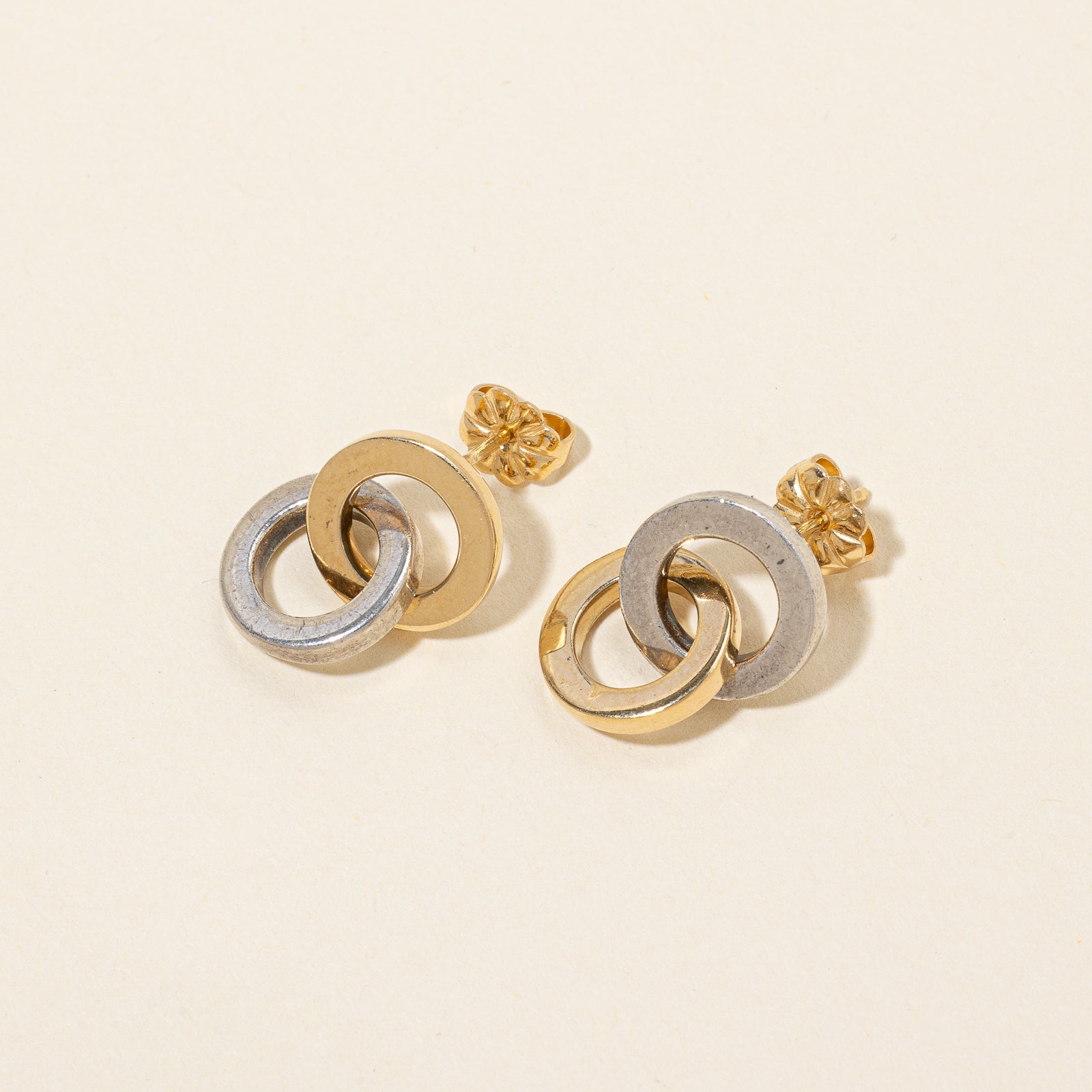 'Tiffany & Co' Two Tone Earrings