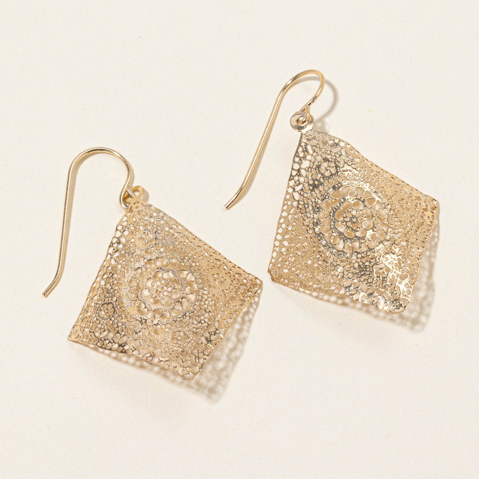 14k Filigree Earrings |