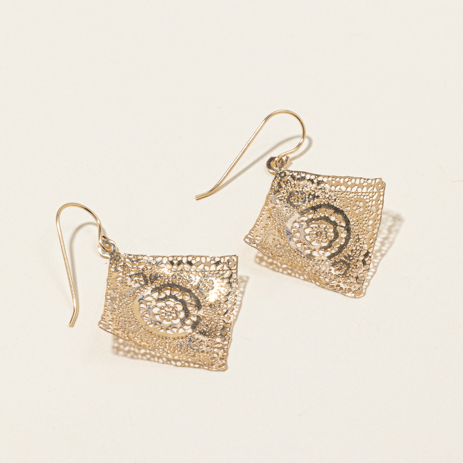 14k Filigree Earrings |