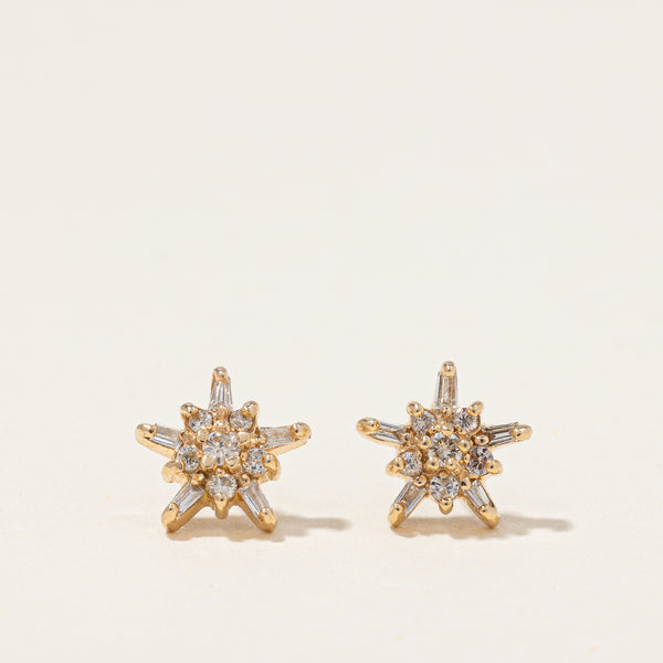 Diamond Star Earrings | 0.20ctw |