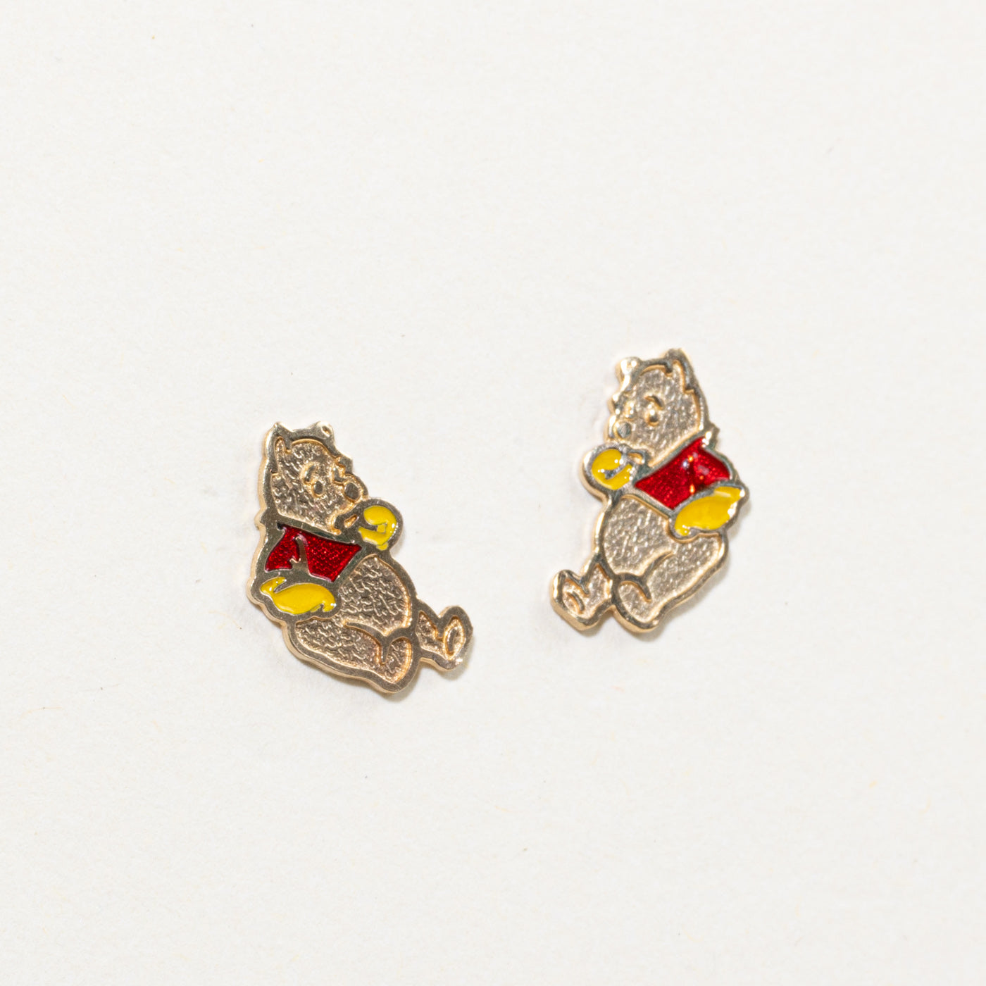10K Winnie the Pooh Stud Earrings