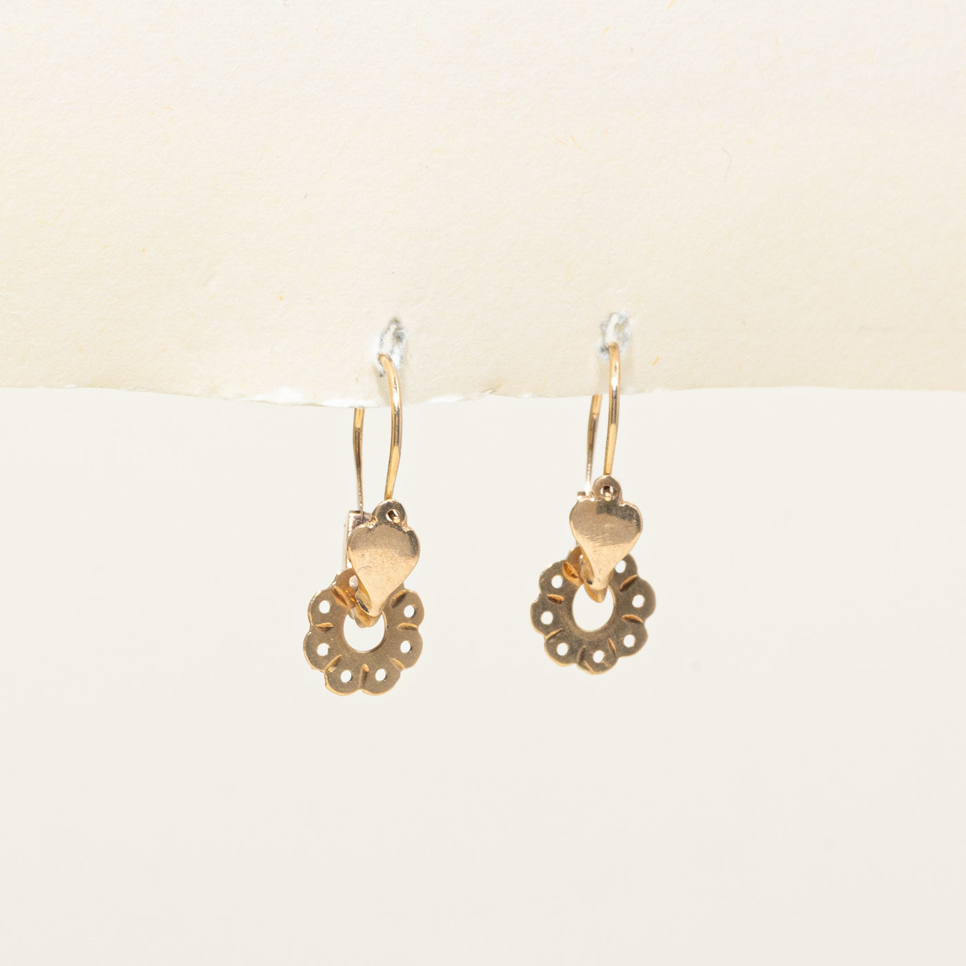 14k Yellow Gold Drop Earrings