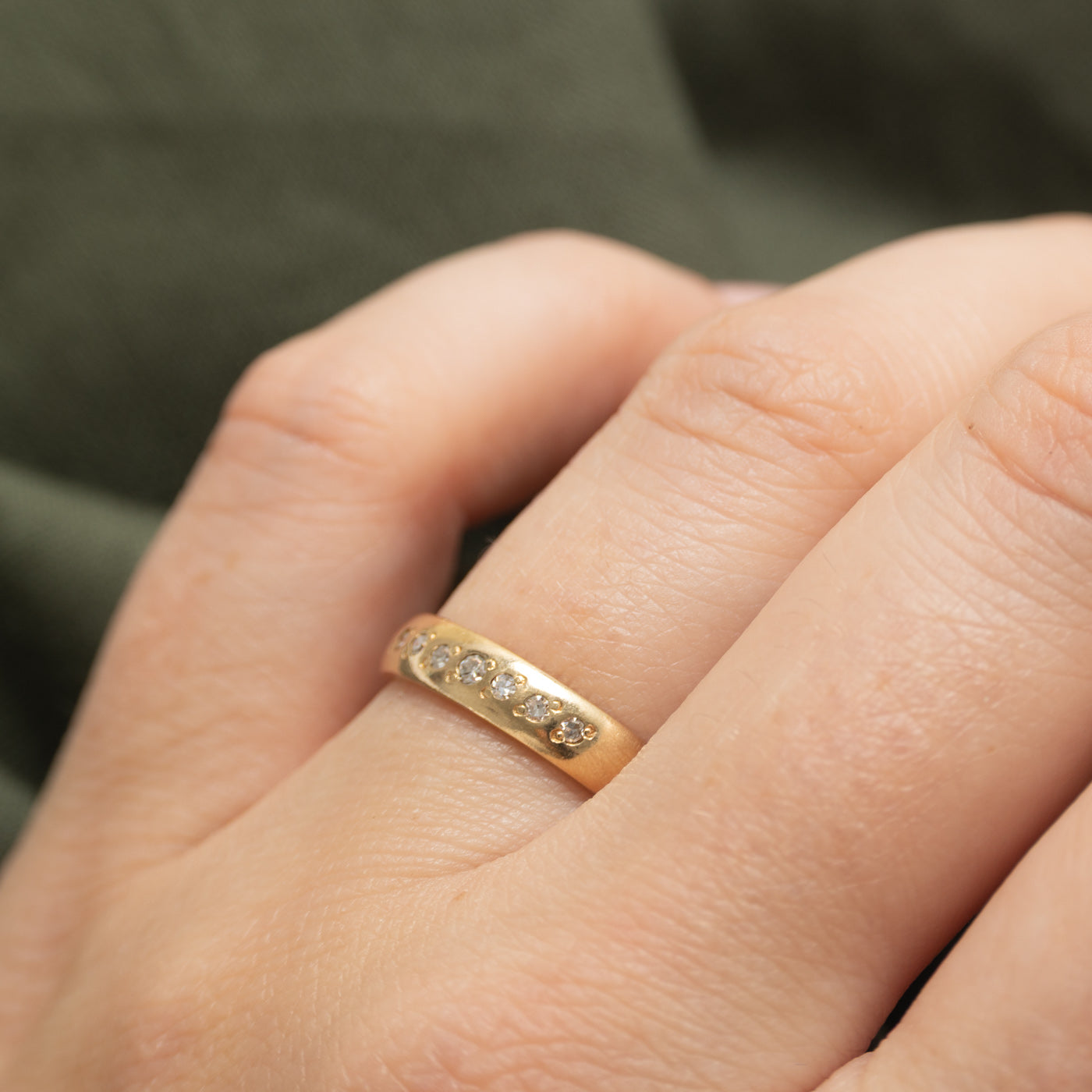 Seven Stone Diamond Band | 1.65mm | SZ 6