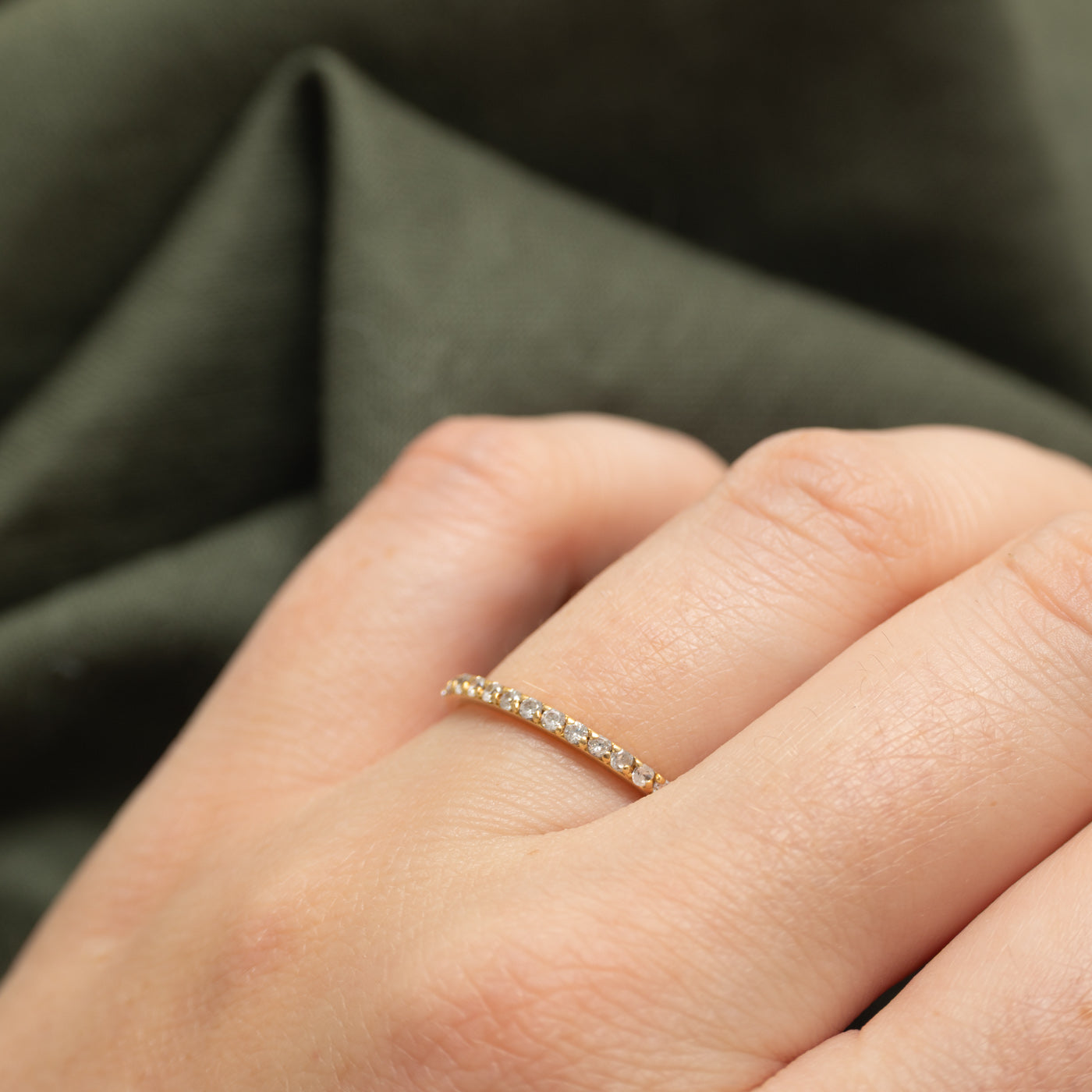 18k Eternity Diamond Band | 1.60mm | SZ 6.5