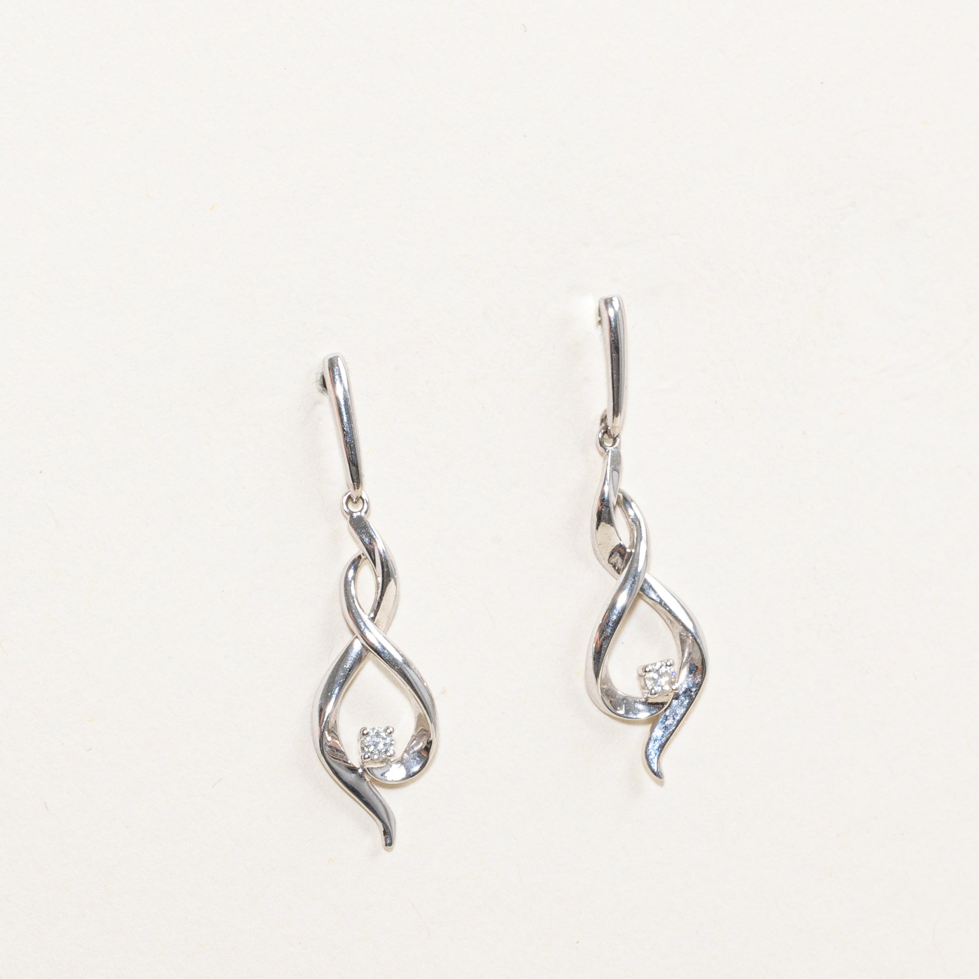 Infinity Twist Drop Earrings