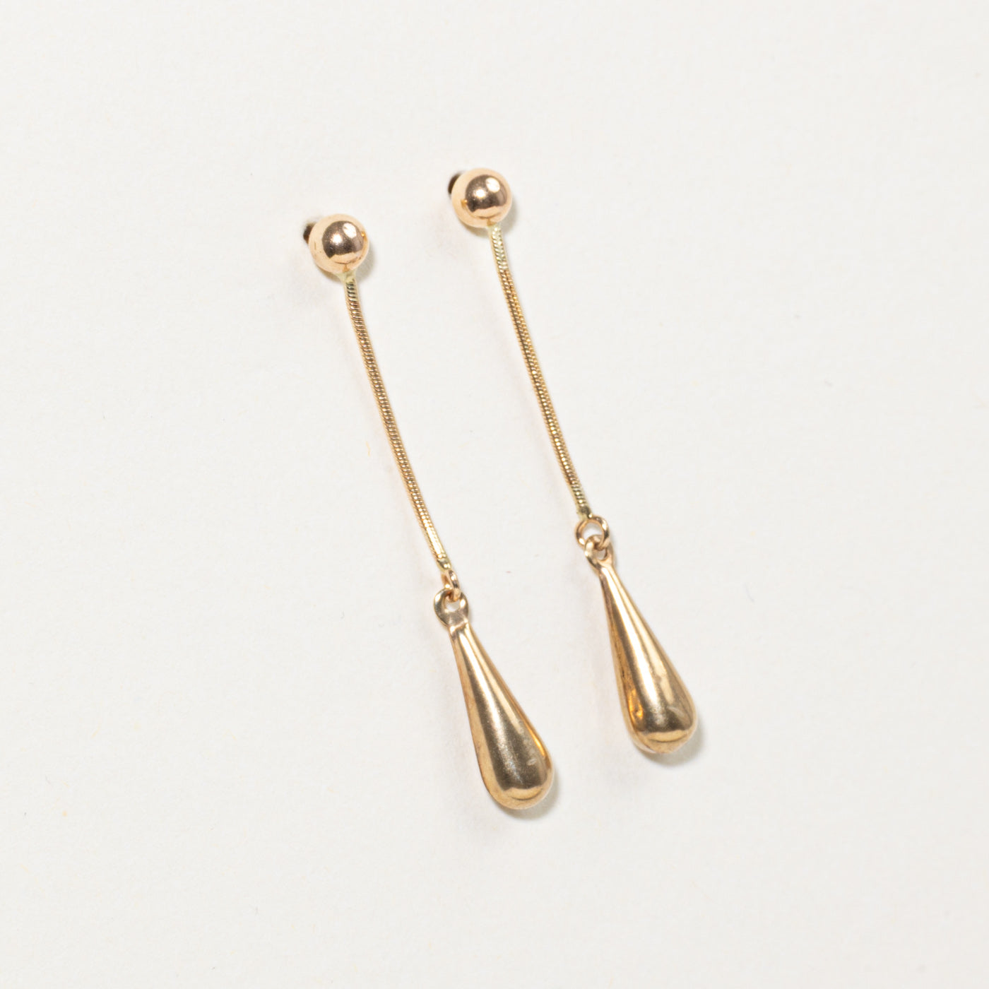 10k Yellow Gold Drop Earrings