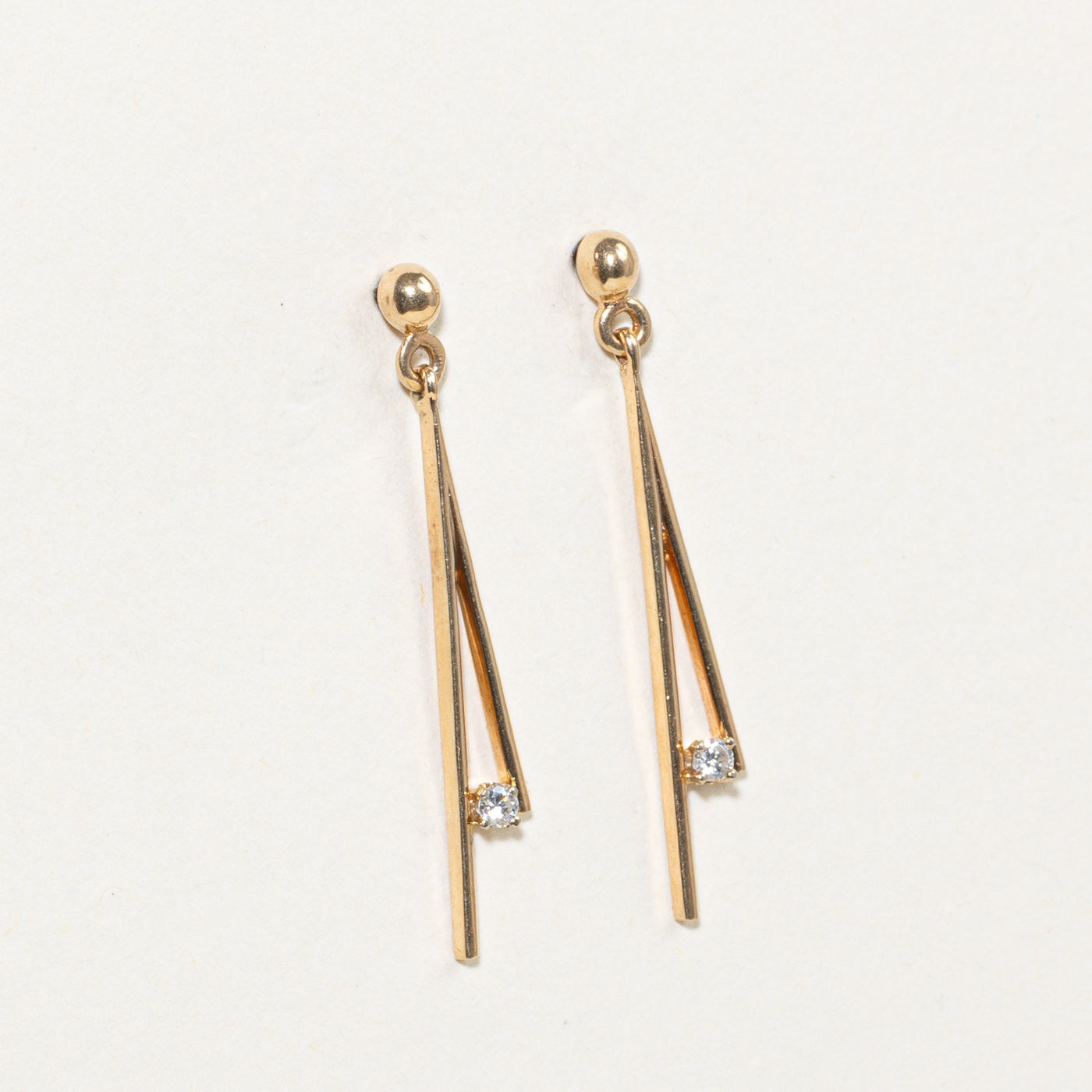 Diamond Drop Earrings