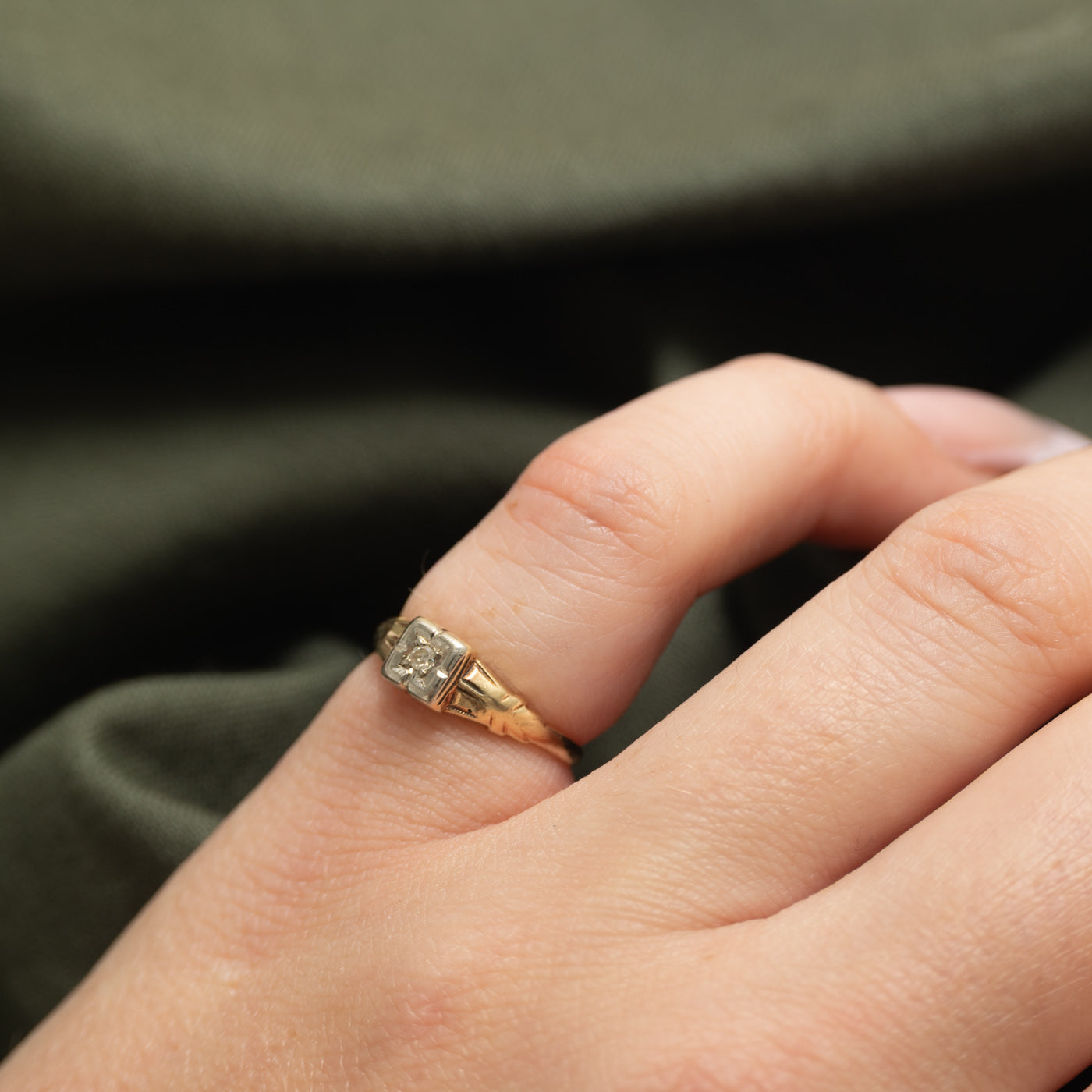 Diamond Engraved Ring | SZ 3