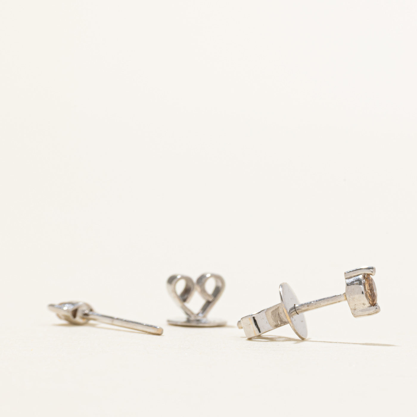 Marquise Cut Diamond Petite Stud Earrings