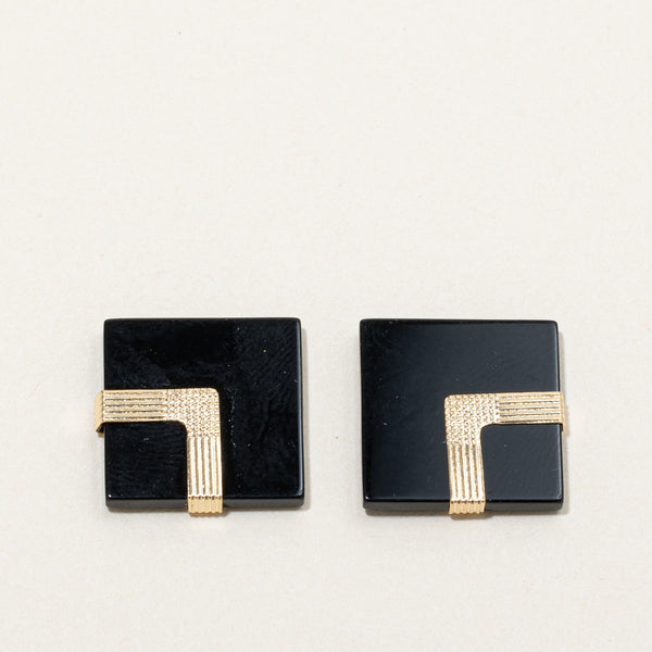 Square Onyx Earrings | 5.00ctw |