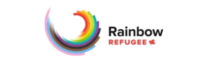 Rainbow Refugee Logo - Vancouver based organization that promotes safe, equitable migration and communities of belonging for people fleeing persecution based on their sexual orientation, gender identity, gender expression, or HIV status.