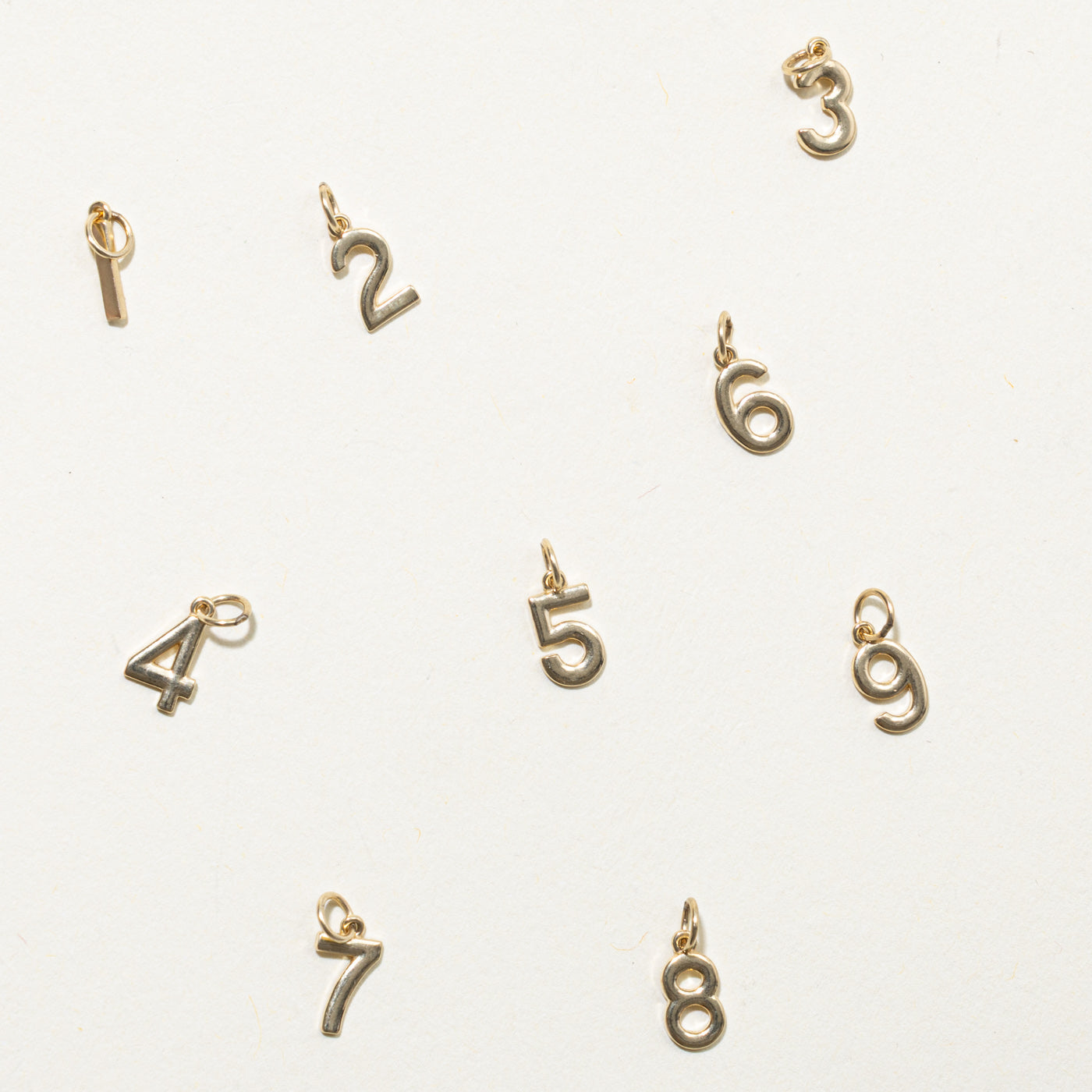 '100 Ways' 10k Yellow Gold Number Charm | Options Available