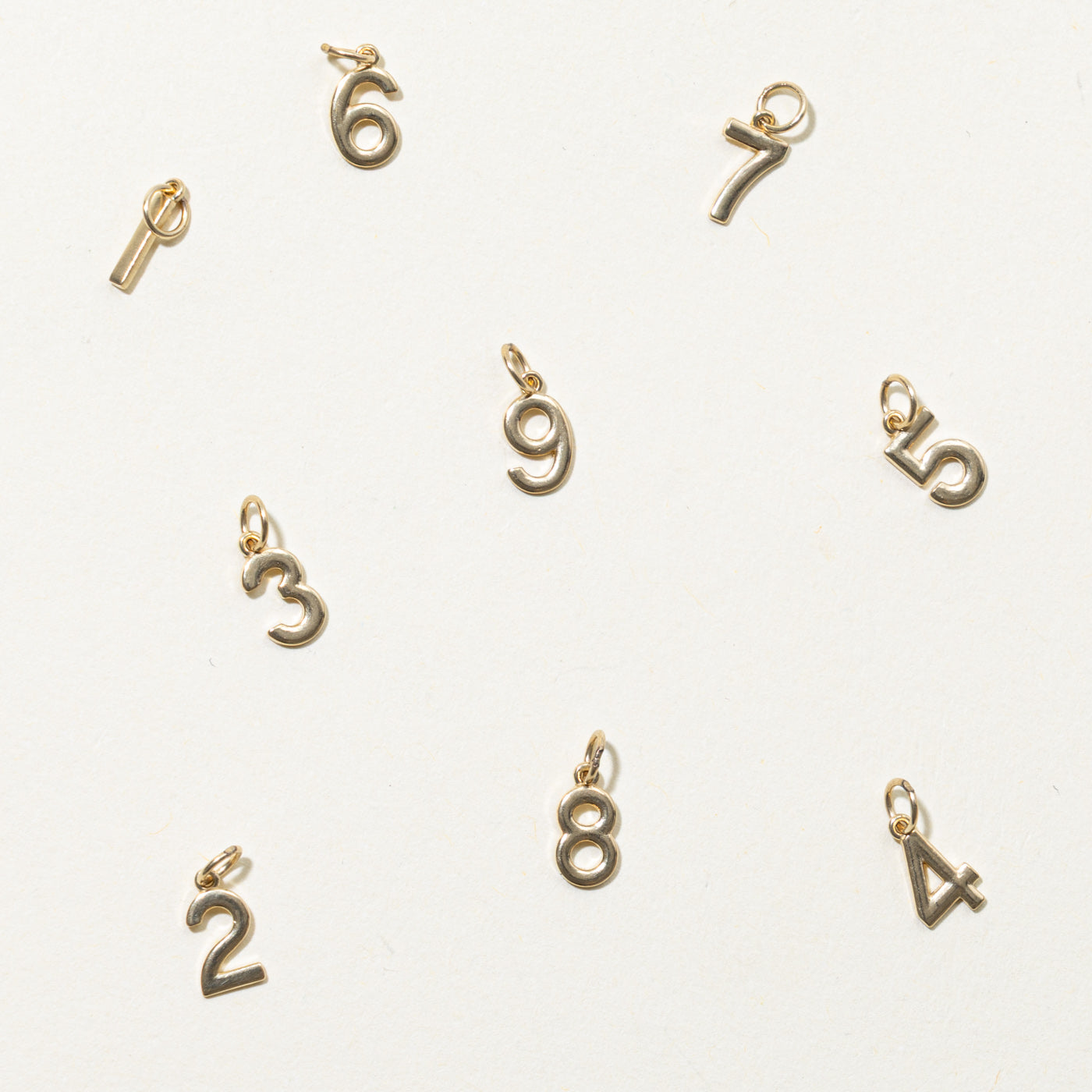 '100 Ways' 10k Yellow Gold Number Charm | Options Available