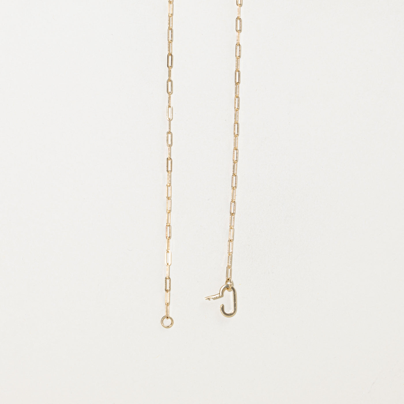 '100 Ways' 14k Yellow Gold Paperclip Charm Necklace | 21"