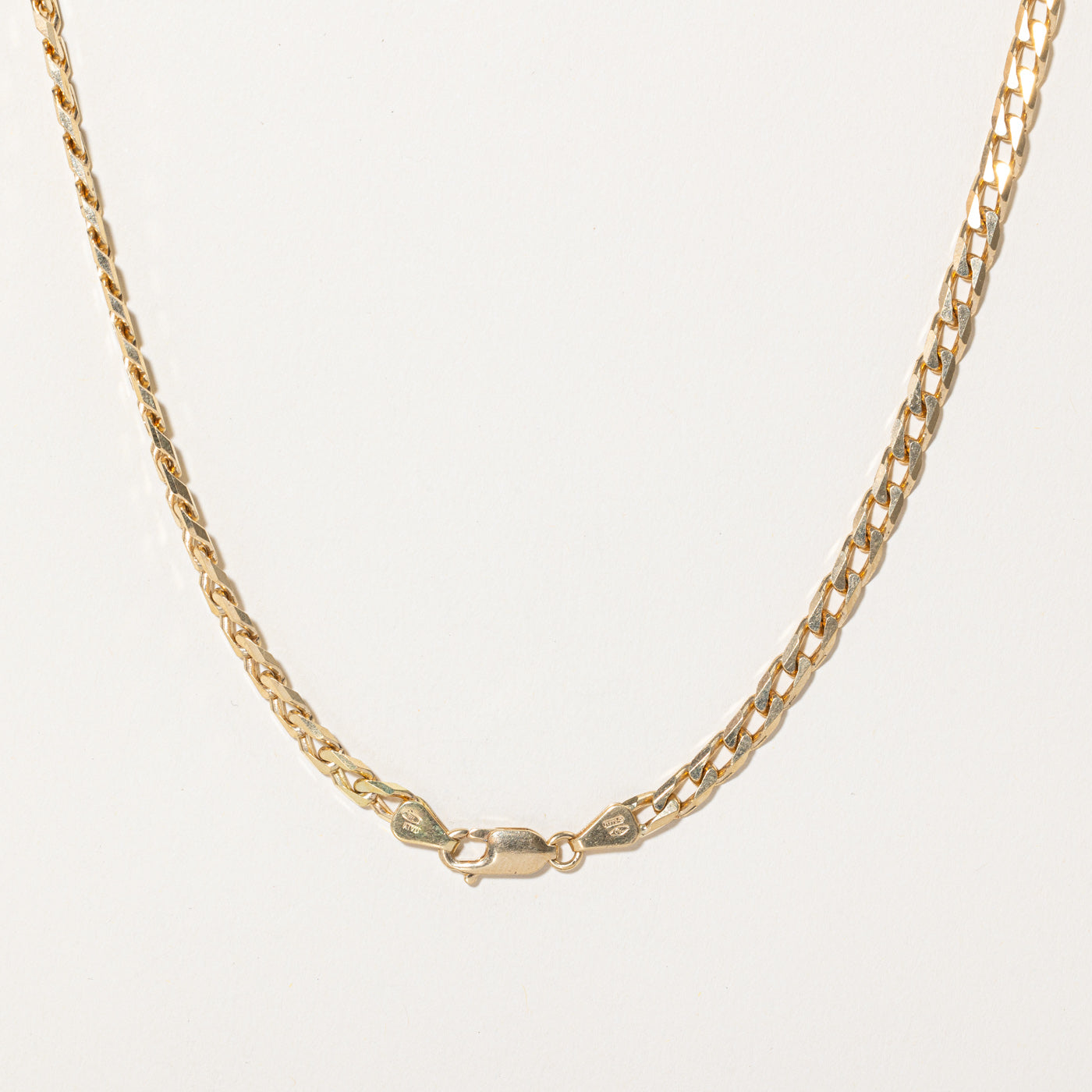 Chaîne gourmette en or jaune 18 carats | 19" | 
