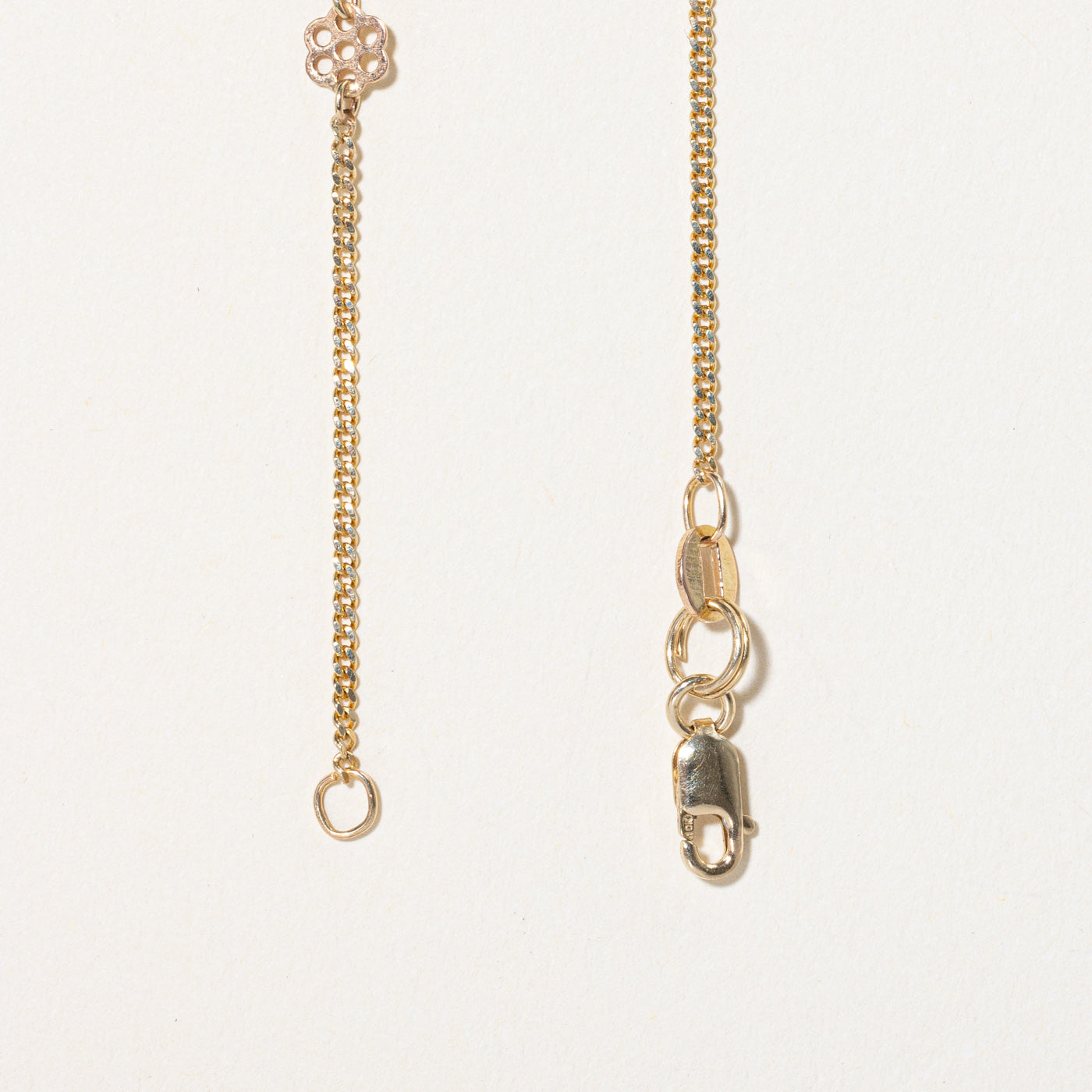 Collier à maillons nid d'abeille en or jaune 10 carats | 40,6 cm | 