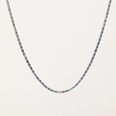 18k White Gold Modified Anchor Chain | 16