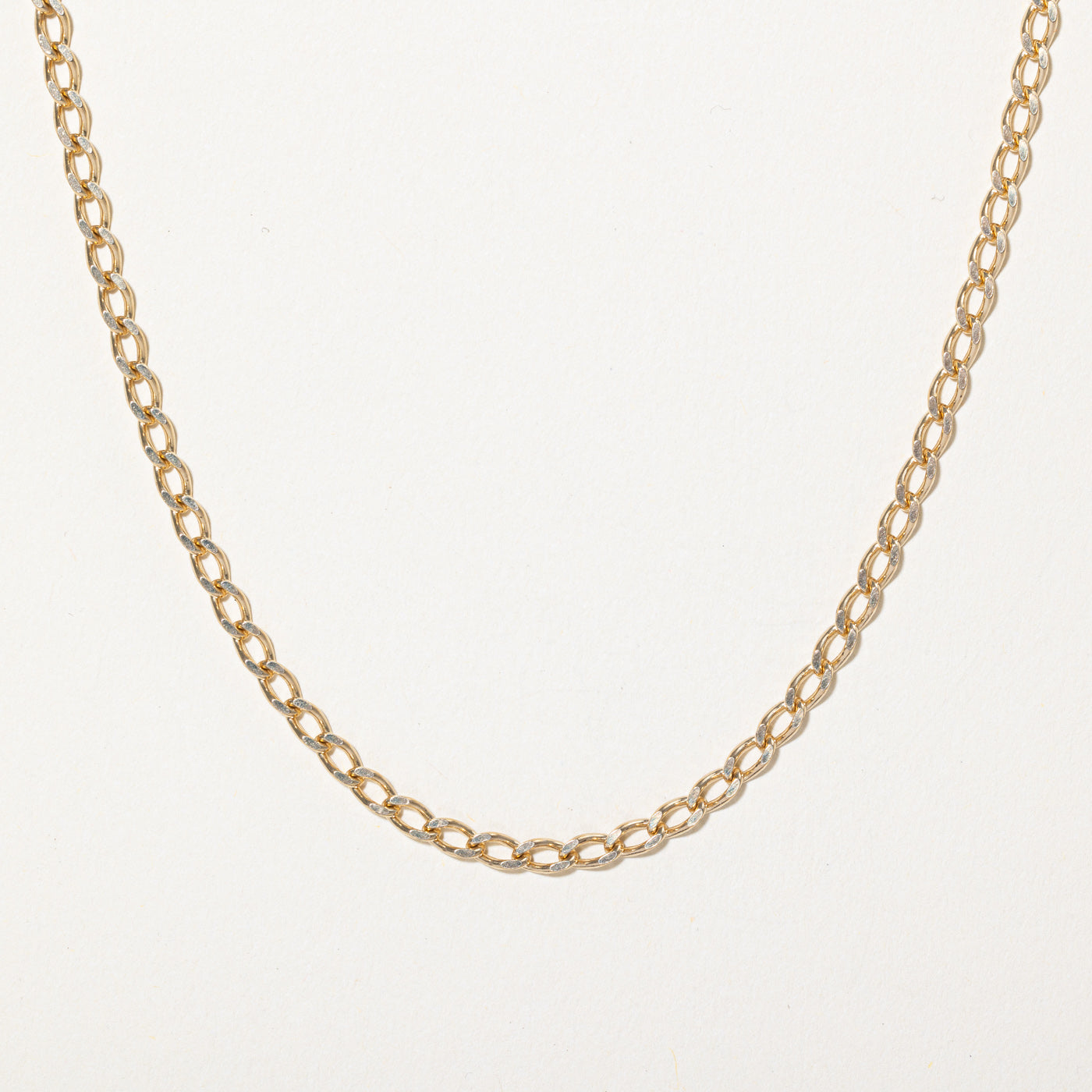10k Yellow Gold Curb Link Chain | 20" |