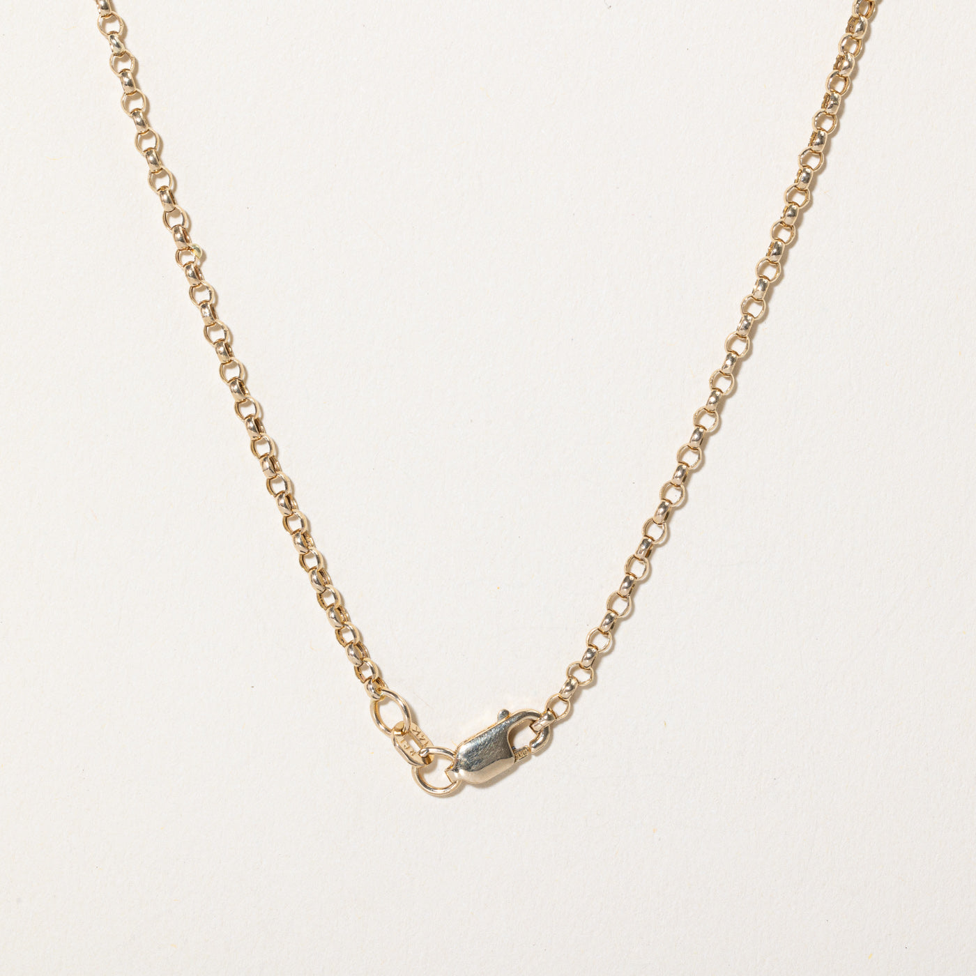 Chaîne Rolo en or jaune 14 carats | 18" | 