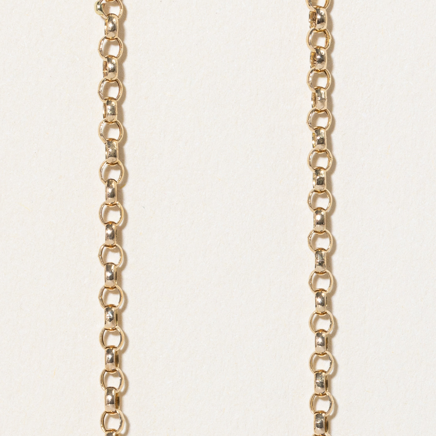 Chaîne Rolo en or jaune 14 carats | 18" | 