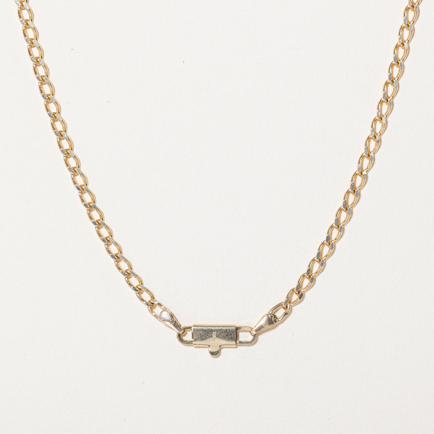 10k Yellow Gold Curb Link Chain | 20" |