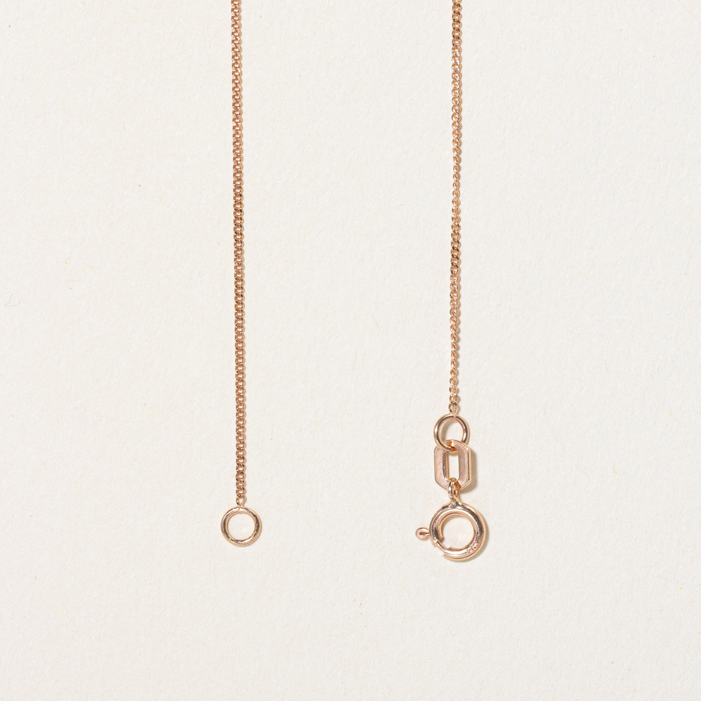 10k Rose Gold Curb Link Chain | 18" |