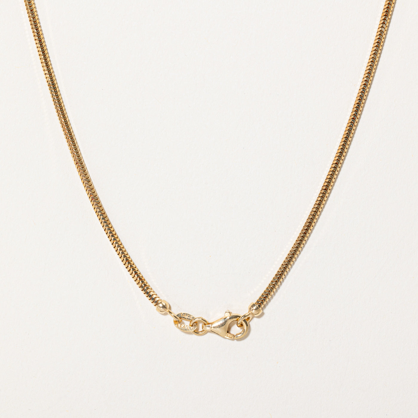 Chaîne serpent en or jaune 14 carats | 50 cm | 