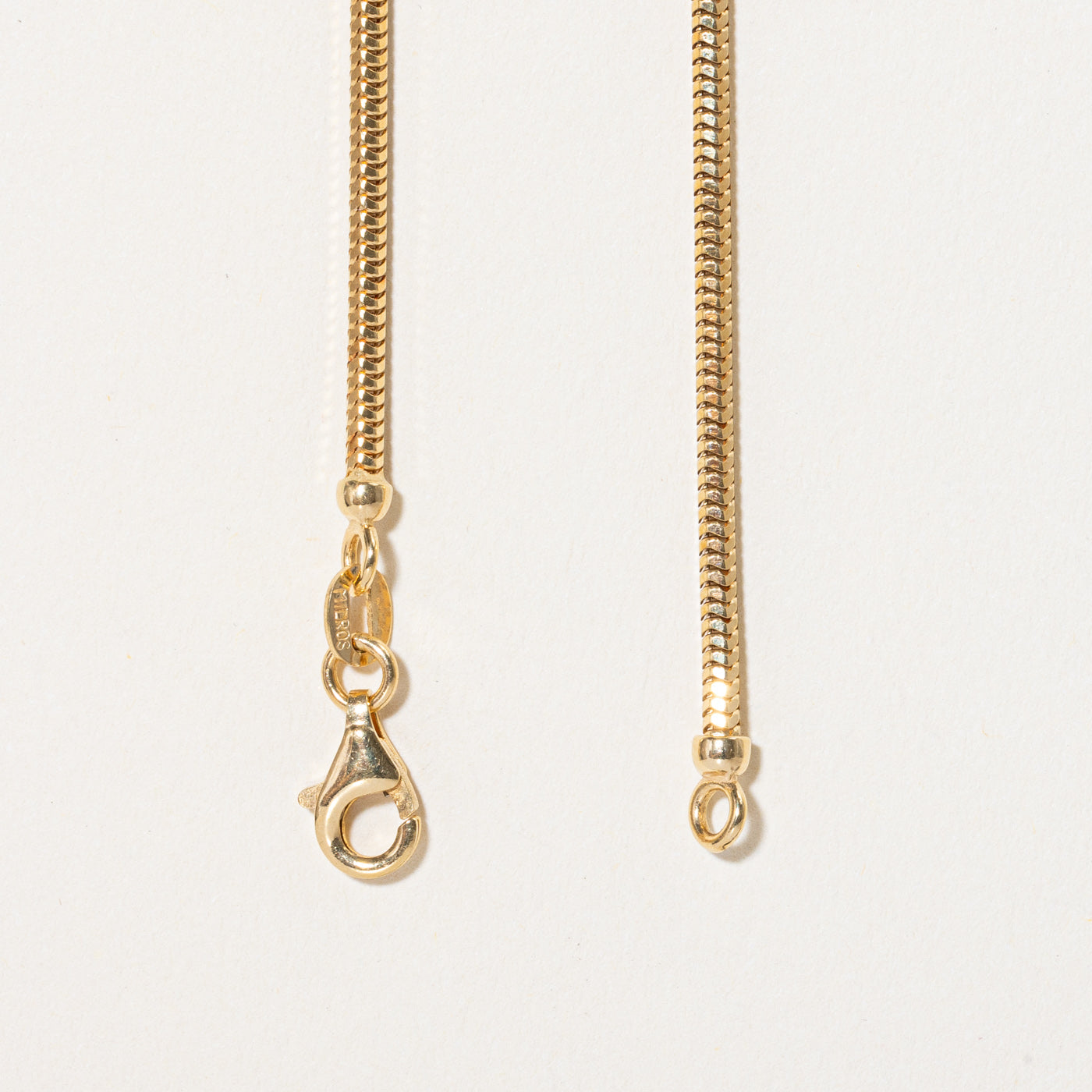 Chaîne serpent en or jaune 14 carats | 50 cm | 