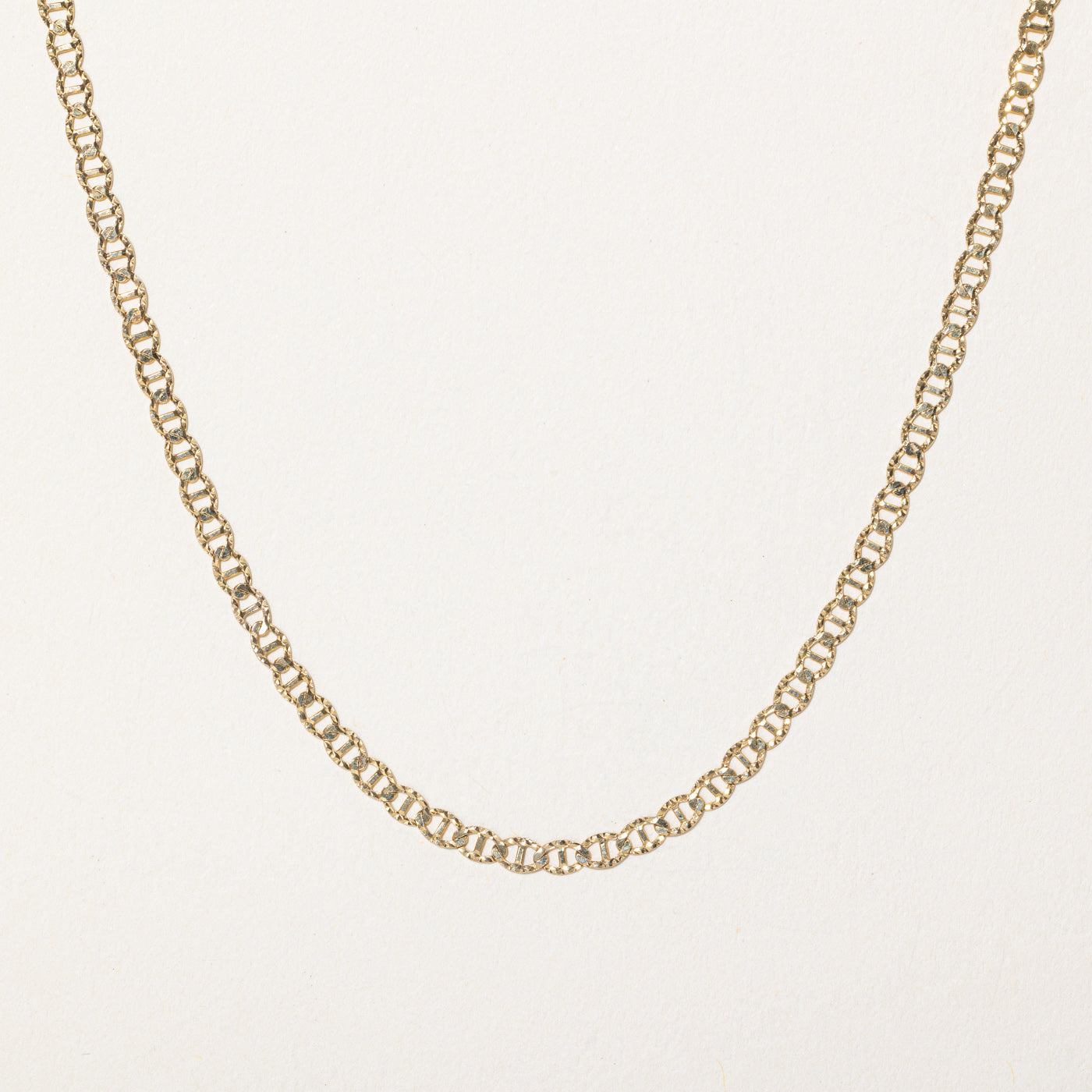 14k Yellow Gold Textured Anchor Link Chain | 22" |