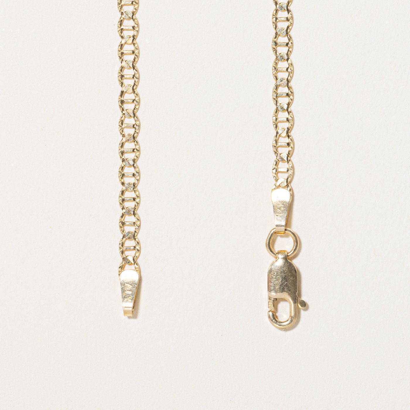 14k Yellow Gold Textured Anchor Link Chain | 22" |
